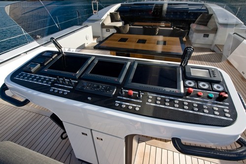 The navigation station equipment supplied by Electronic Navigation on the Fitzroy Yachts-built 45-metre sloop Salperton IV - NZ Marine Cup: Kiwi Kawau Challenge © SW